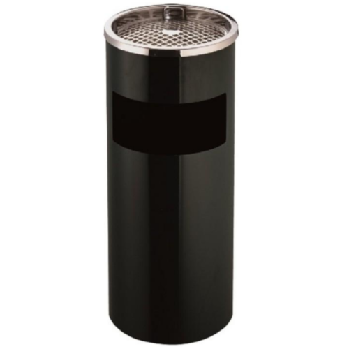 SS black ashtray bin