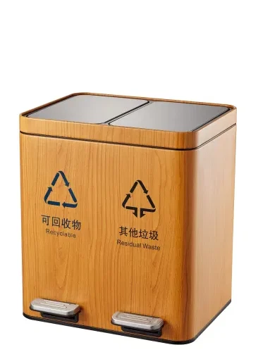 2in1-Dual-Soft-Close-Pedal-Waste-Bin-with-Stainless-Steel-in-Stock