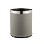 Double-Deck-Dustbin-with-Leather-Covered-for-Office