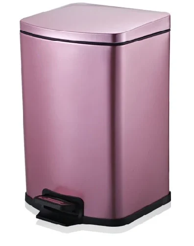 Fingerprint-Resistant-Rectangle-Pedal-Trash-Bin-KL-013-12L-