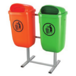 Pole Bin with Metal Stand1