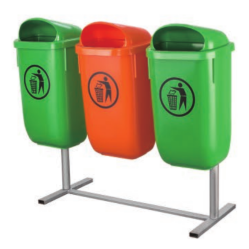 Pole Bin with Metal Stand2