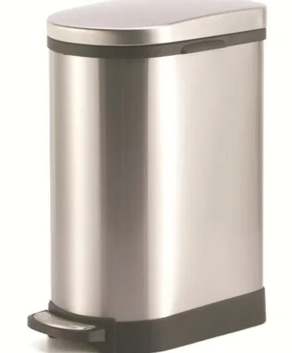 Round-Pedal-10L-Stainless-Steel-Waste-Bin-KL-014-