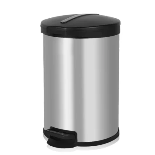 Satin-Surface-Anti-Finger-Printing-Round-Pedal-Trash-Can-KL-016-